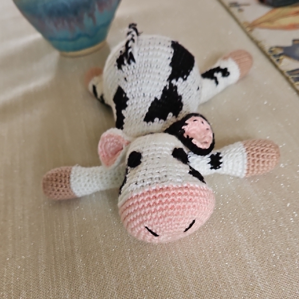 Crochet Cow Plush - Picture 5 of 6
